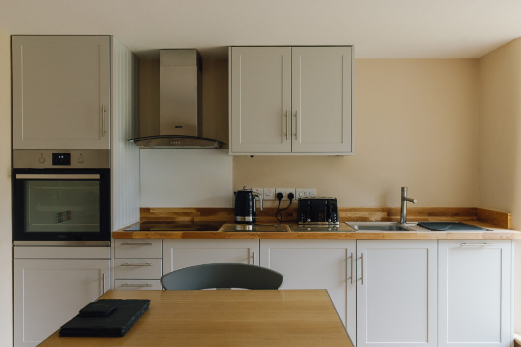 Kitchen with small kitchen table for two