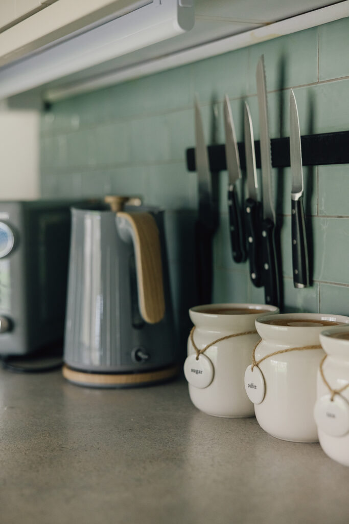 Kitchen details, tea and coffee