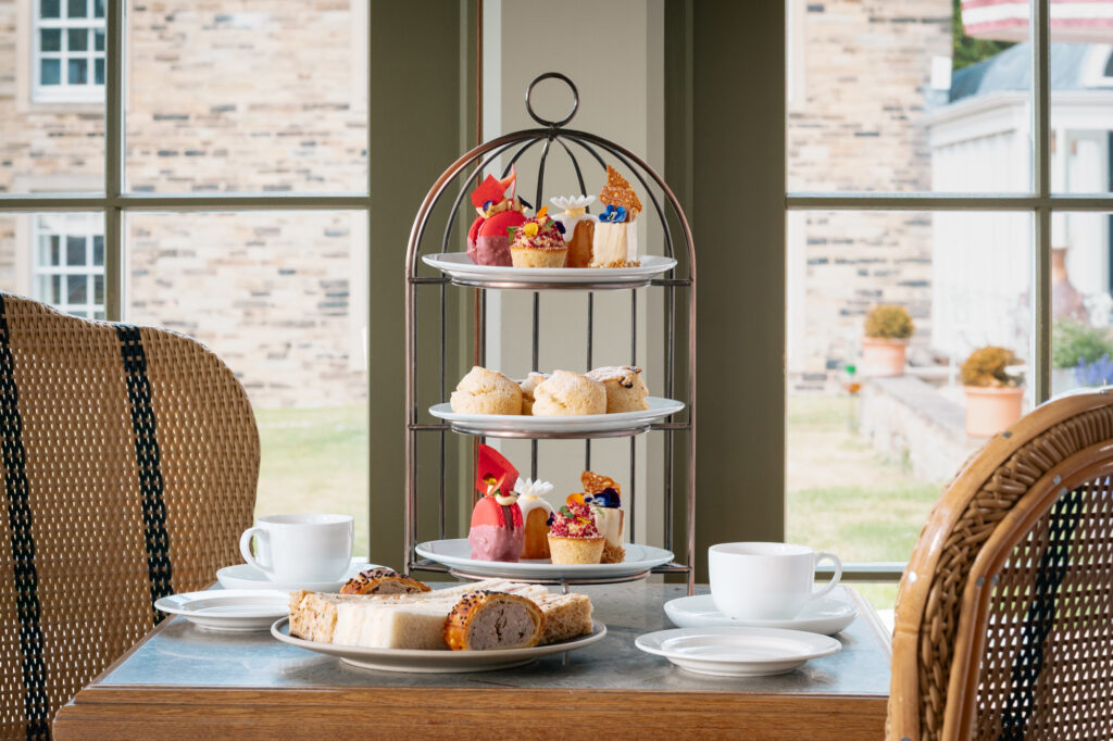 Floral themed afternoon tea