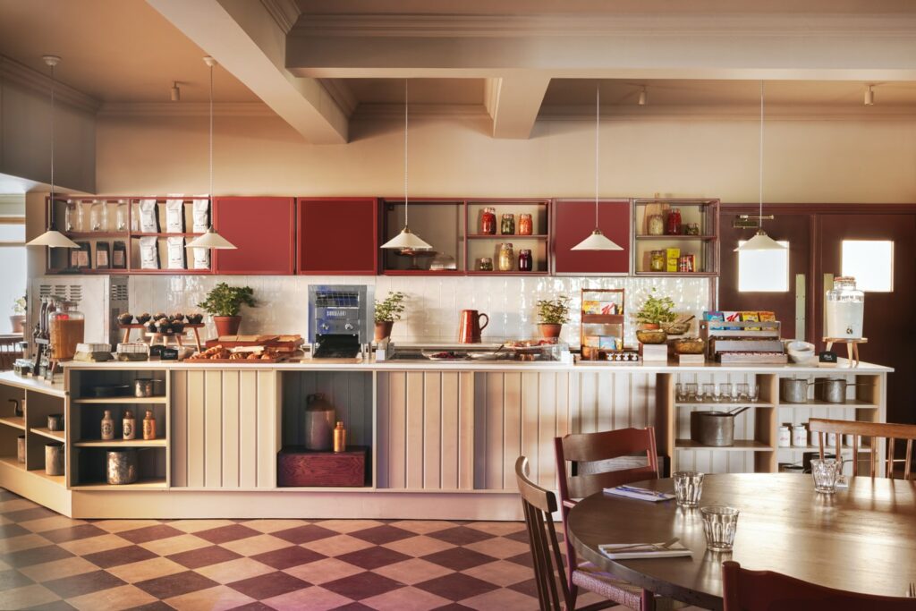 Large open breakfast bar