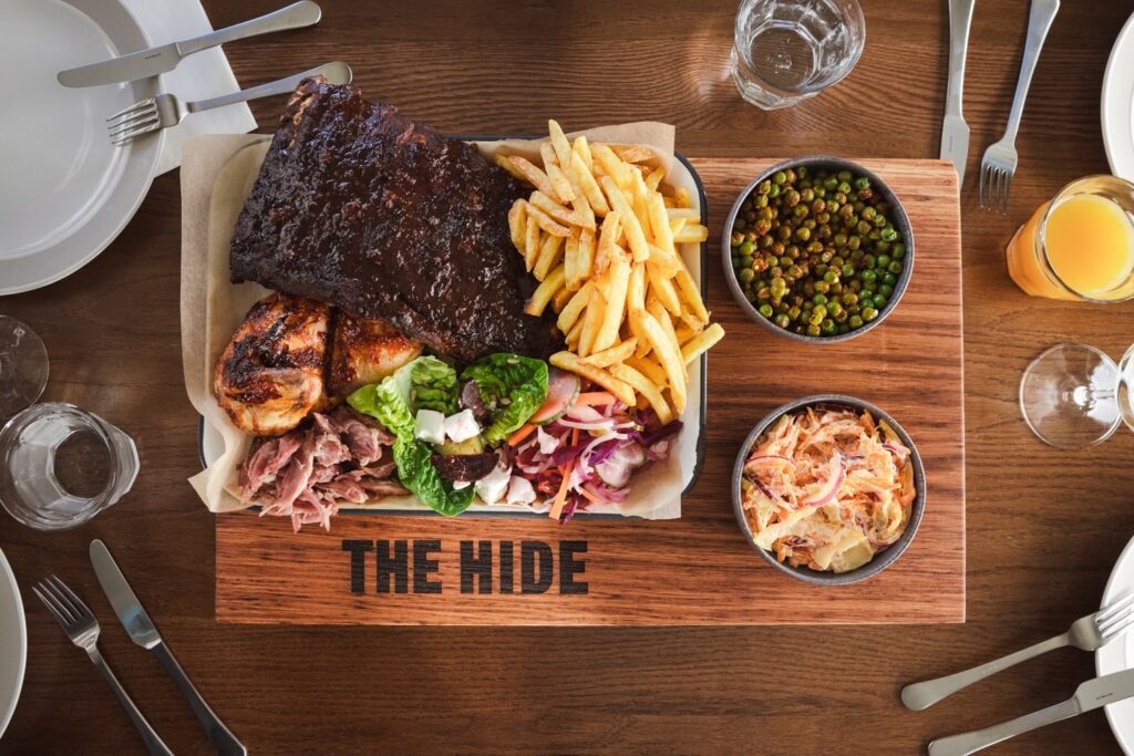 The Hide restaurant meat platter