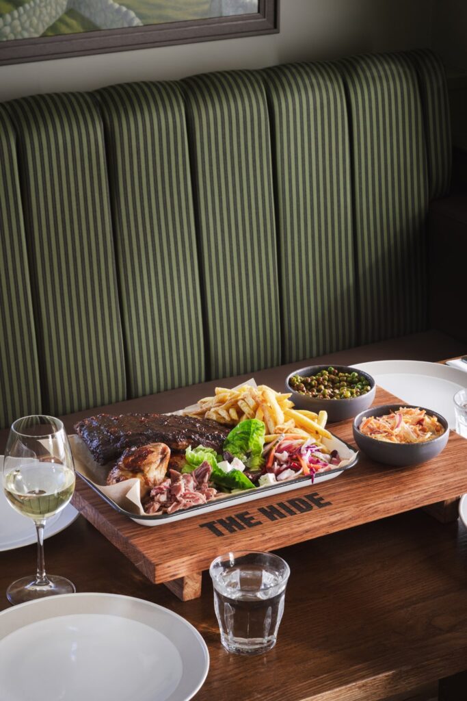 The Hide restaurant meat platter